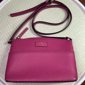 Kate Spade New York Grove Street Millie Womens Leather Handbag Purse Hot‎ Pink